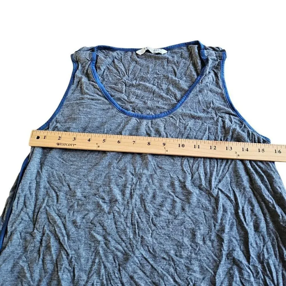 Ekouaer womens Sz M gray blue breastfeeding Nightgown